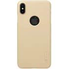 Пластиковый чехол NILLKIN Frosted Shield для iPhone Xs Max - Gold