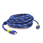 HDMI кабель 20m версія v1.4 зовнішній діаметр 8.0мм 2 фільтри конектори синій-жовтий Q20