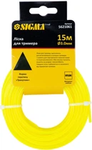 Леска для триммера Sigma треугольник Ø3.0 мм 15 м (5621061)