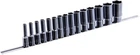 Набор головок длинных Toptul 1/2" 15 шт 8~15,17,19,22,24,27,30,32 мм (на планке) (GAAQ1607U)