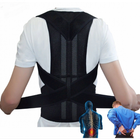 Грудопоперековий корсет коректор правильної постави Back Pain Need Help Чорний для рівної спини від сутулості - зображення 4