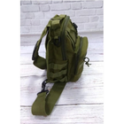 Рюкзак сумка (месенджер) тактична військова Oxford 600D 6 л Україна Хакі (T-Bag 3) - зображення 5