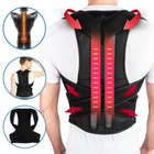 Грудопоперековий корсет коректор правильної постави Back Pain Need Help Чорний для рівної спини від сутулості (SKU_259295) - зображення 1