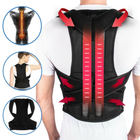 Грудопоясничный корсет корректор правильной осанки Back Pain Need Help Черный для ровной спины от сутулости (SKU_259295) - изображение 1