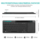 Мультимедийная клавиатура с подсветкой Rii K18 Plus с трекпадом Black (87160-RII-K18-RU)