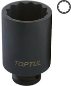Головка торцевая Toptul ударная длинная 1/2" 32 мм 12-гр. (KABJ1632)