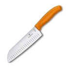 Ніж кухонний Victorinox Vx68526.17L9B SwissClassic Santoku 373 мм помаранчевий