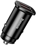 Автомобильное зарядное устройство Baseus Square Dual-USB Quick Charge Car Charger Black (CCALL-DS01)