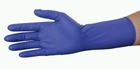 Одноразові рукавички нітрилові нестерильні без пудри Ampri Cobalt Basic Plus сині 200 шт Розмір S - зображення 2