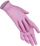 Одноразовые перчатки Nitromax нитриловые без пудры 10 шт Розовые, размер M - изображение 3