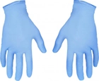 Одноразовые перчатки Nitromax нитриловые без пудры 10 шт Голубые, размер S - зображення 2