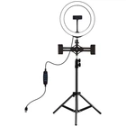 Кільцева USB LED лампа Puluz PKT3053B 10"+ штатив 1.1 м