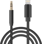 Аудіо-перехідник XoKo AUX-001 Lightning - Jack 3.5 мм 1 м Black (AUX-001-BK)