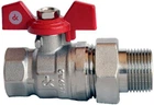 Кран шаровой DERKALIBER Kraft с американкой вн-нар 1" PN25 (DK.106.25)
