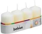 Свічка Bolsius стовпчик 60/40 піддон 4 шт. Кремова (566705)