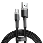 Кабель Type-c BASEUS cafule |3A, 1M| ( CATKLF-B91) Black