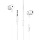 Наушники проводные вакуумные Borofone BM31 с микрофоном Jack 3.5 белые