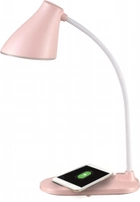Настільна світлодіодна лампа FunDesk LC6 pink з бездротовою зарядкою - зображення 9