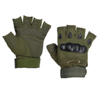 Мужские перчатки тактические Oakley беспалые зеленые размер XL окружность ладони 22,5-23,5 см (EI-711-V) - изображение 3