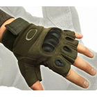 Мужские перчатки тактические Oakley беспалые зеленые размер XL окружность ладони 22,5-23,5 см (EI-711-V) - изображение 6