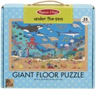 Гигантская головоломка-пазл Natural Play Giant Floor Puzzle: Under the Sea (35 Pieces) Под морем 35 элементов Melissa & Doug MD31376