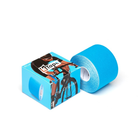 Хлопчатобумажный кинезио тейп K-Tape blue, 5 см х 5 м, голубой (100112) - изображение 3