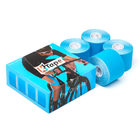 Хлопчатобумажные кинезио тейпов K-Tape blue, 5 см х 5 м, голубой, упаковка 4 шт (100142) - изображение 3