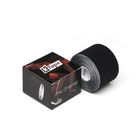 Бавовняний кинезио тейп K-Tape Black, 5 см х 5 м, чорний (100114) - зображення 3