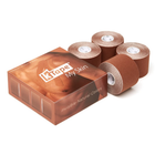 Бавовняний кинезио тейп K-Tape My Skin Light Brown, 5 см х 5 м, коричневий, упаковка 4 шт (100148) - зображення 3