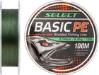 Шнур Select Basic PE 100 м 0.16 мм 18 lb / 8.3 кг Темно-зеленый (18702763)