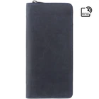 Мужской кожаный клатч (тревелер) для путешествий Visconti 728 Wing (Oil Blue)