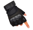 Тактические беспалые перчатки (велоперчатки, мотоперчатки) Oakley Black Размер L - изображение 4