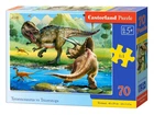 Пазлы Castorland "Тираннозавр и Трицератопс" 70 элементов 40 х 29 см B-070084