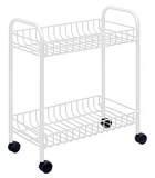 Этажерка Metaltex 2 уровня белое пластиковое покрытие (341302)