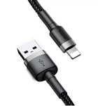 USB кабель Lightning для iPhone iPad BASEUS Cafule Series (1m, 2.4A, 480 Mbps). Black
