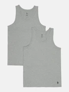 Набор маек нательных мужских U.S. Polo Assn 80189_Gr/Mel M 2 шт Grey/Melange (8680557176582)