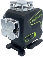 Лазерний рівень PROTESTER PREMIUM, 4x360° 2xH360/2xV360, LCD-дисплей, Bluetooth, пульт ДК — зелений промінь (LL516G)