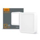 LED Cветильник потолочный накладной квадрат 12W 5000K VIDEX (VL-DLSS-125) 220V