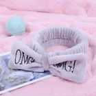 Косметична пов'язка для волосся OMG Oxa плюшева Gray 2789