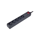 Мережевий фільтр EnerGenie SPG5-C-5 1.5 м Black