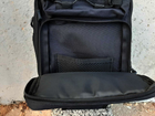 Велика тактична сумка-рюкзак месенджер барсетка Чорна - зображення 6