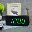 Часы настольные Alarm Clock VST-865 будильник электронные с температурой 21см Черно-зеленые (40016)