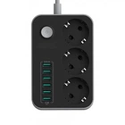 Сетевой удлинитель SE3631 3 розетки 6 USB 1.6 м (D-2019090821)