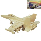 3D Деревянный конструктор. Модель истребитель-бомбардировщик Hornet F-18