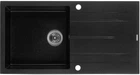 Кухонная мойка гранит GRANADO Mora black GR2601 + сифон одинарный для кухонной мойки Nova
