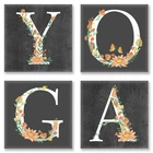 Картина за номерами в коробці Ідейка Квартет Слово YOGA Лофт 18х18см (CH 118)
