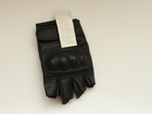 Перчатки тактические кожаные Mil-tec без пальцев черные размер L (12504502_L) - изображение 12