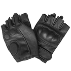 Перчатки тактические кожаные Mil-tec без пальцев черные размер M (12504502_M) - изображение 10