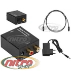 Аудіо конвертер декодер цифрового звуку spdif optical coaxial в аналоговий 2.0 перехідник з оптичного аудіовиходу на тюльпани ЦАП
