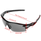 Защитные очки для стрельбы, вело и мотоспорта Silenta TI8000 Темные (126141) - изображение 7